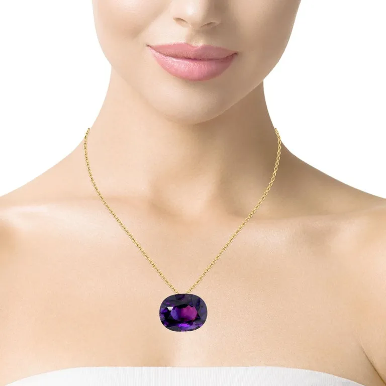 65.49 Carat Amethyst Oval, Unset Loose Gemstone