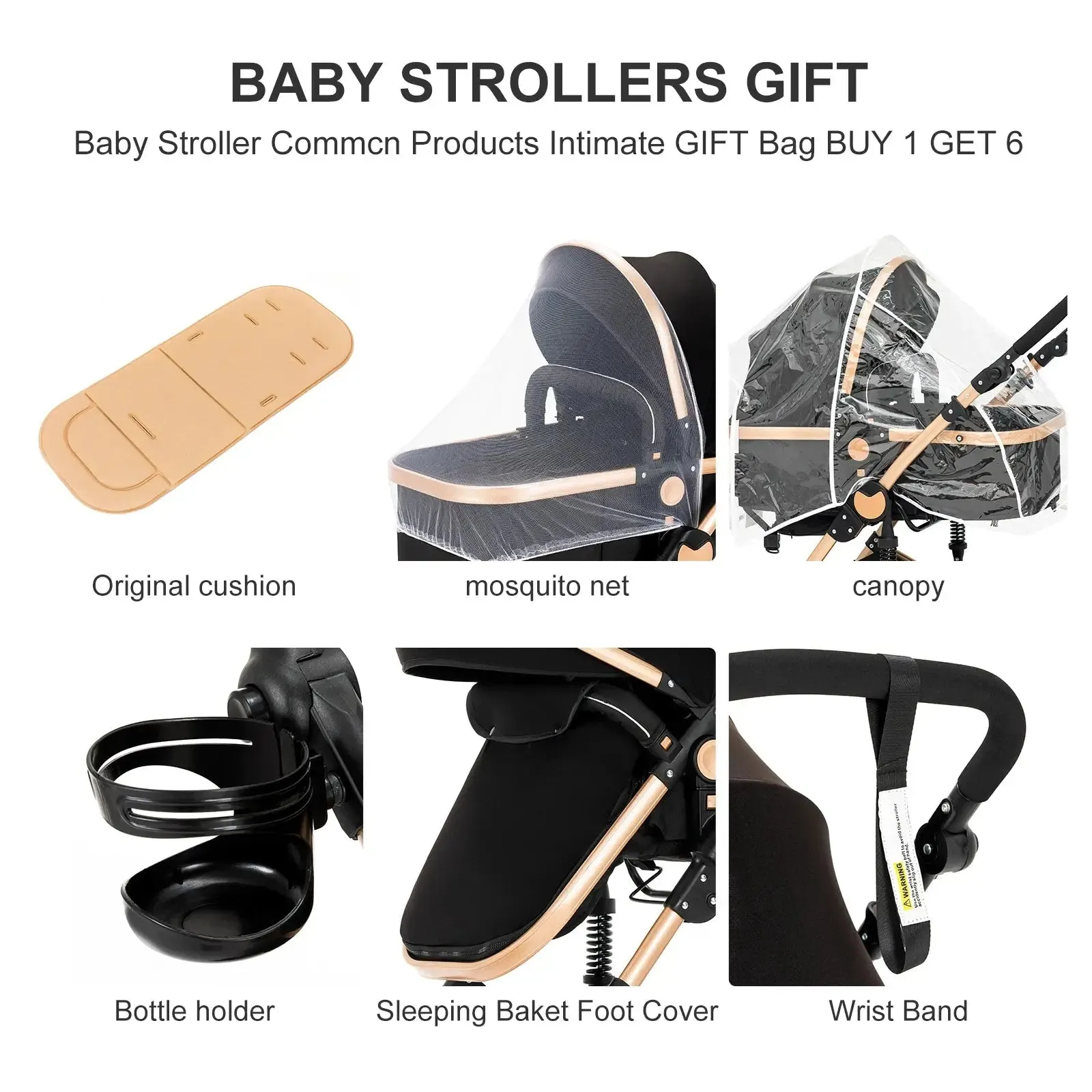 High Landscape Multi-Functional 3 In 1 Pushchair Set