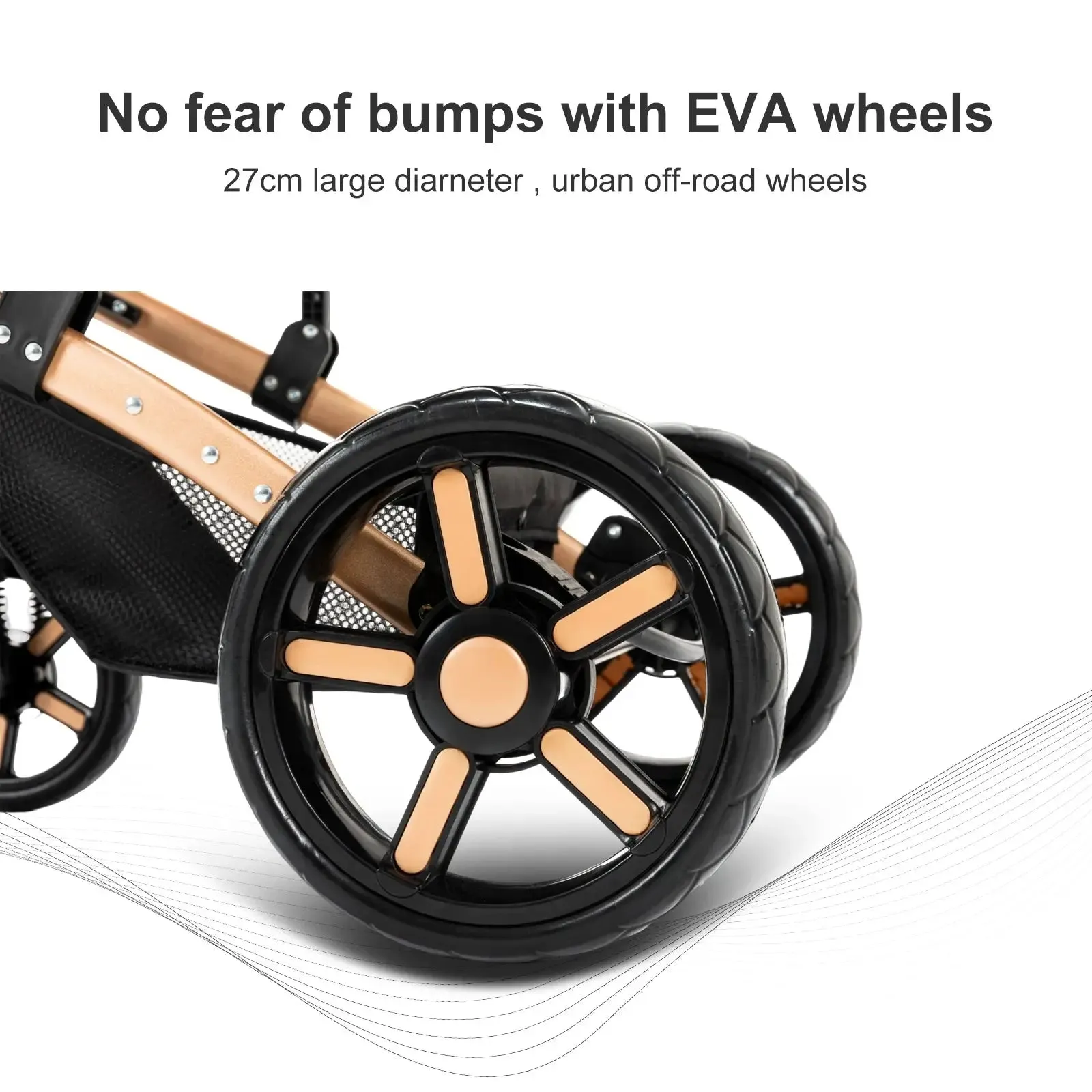 High Landscape Multi-Functional 3 In 1 Pushchair Set