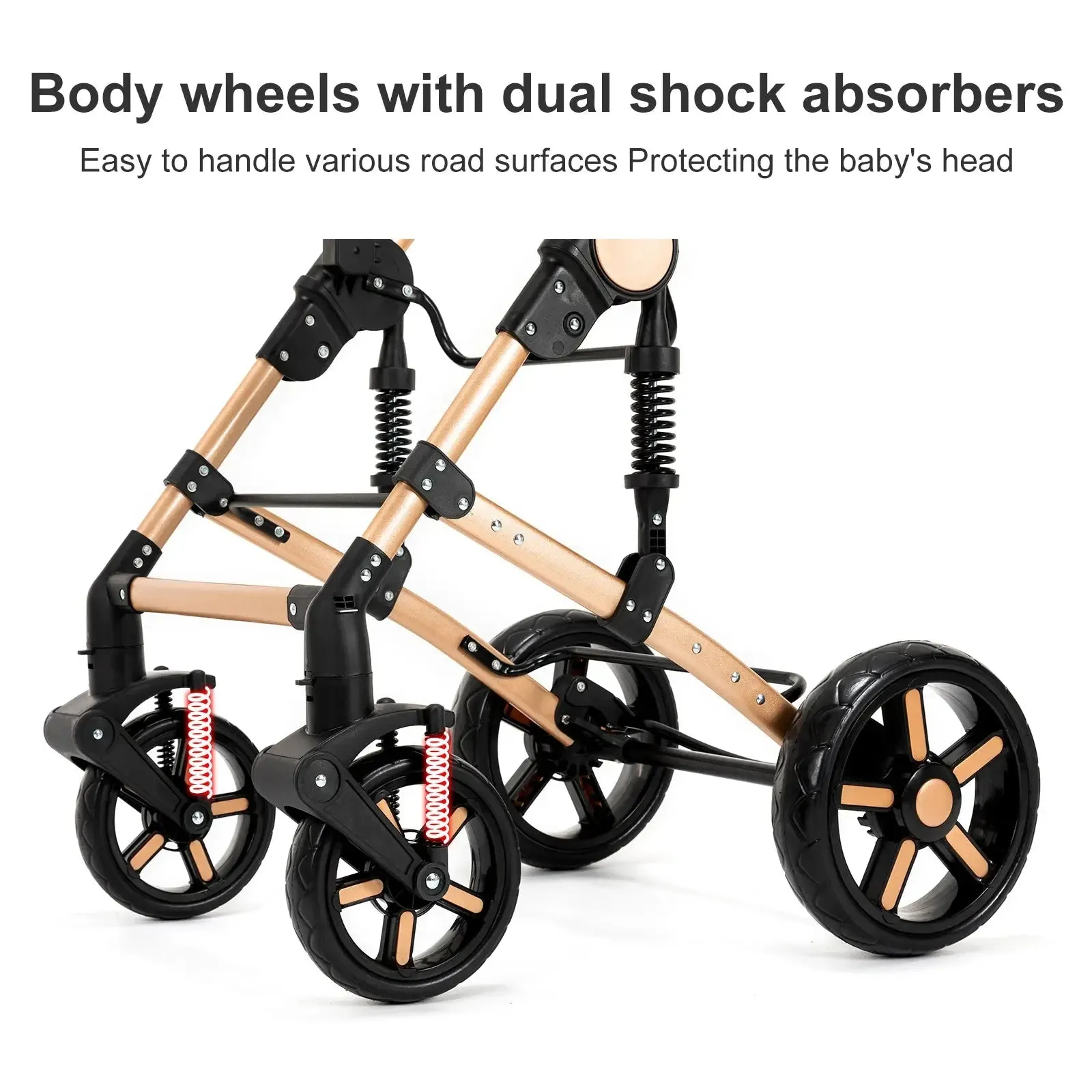 High Landscape Multi-Functional 3 In 1 Pushchair Set