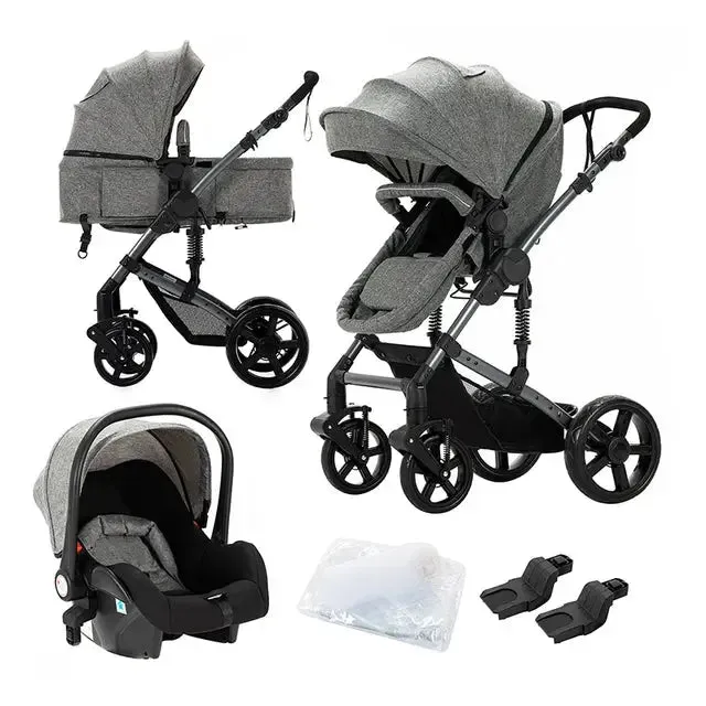 High Landscape Multi-Functional 3 In 1 Pushchair Set