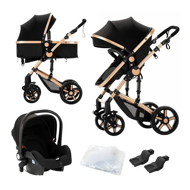 High Landscape Multi-Functional 3 In 1 Pushchair Set