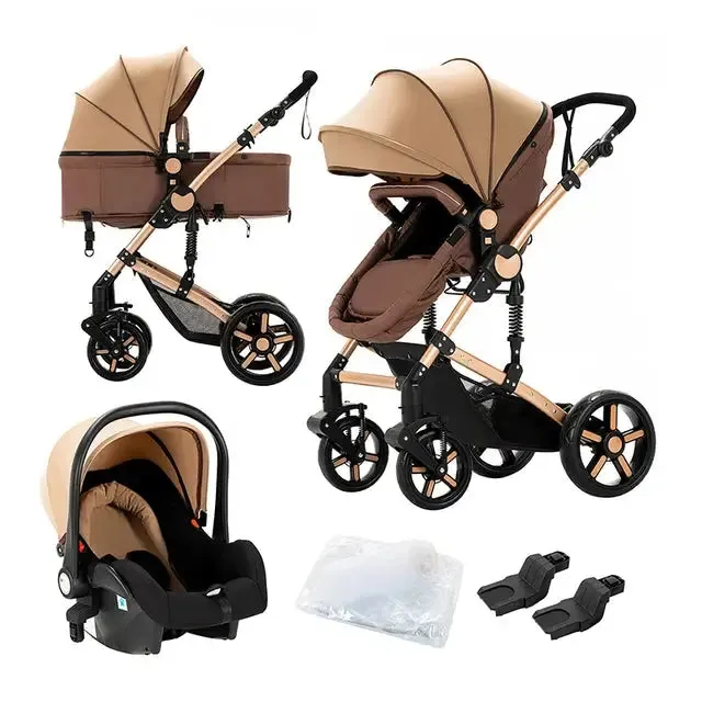 High Landscape Multi-Functional 3 In 1 Pushchair Set