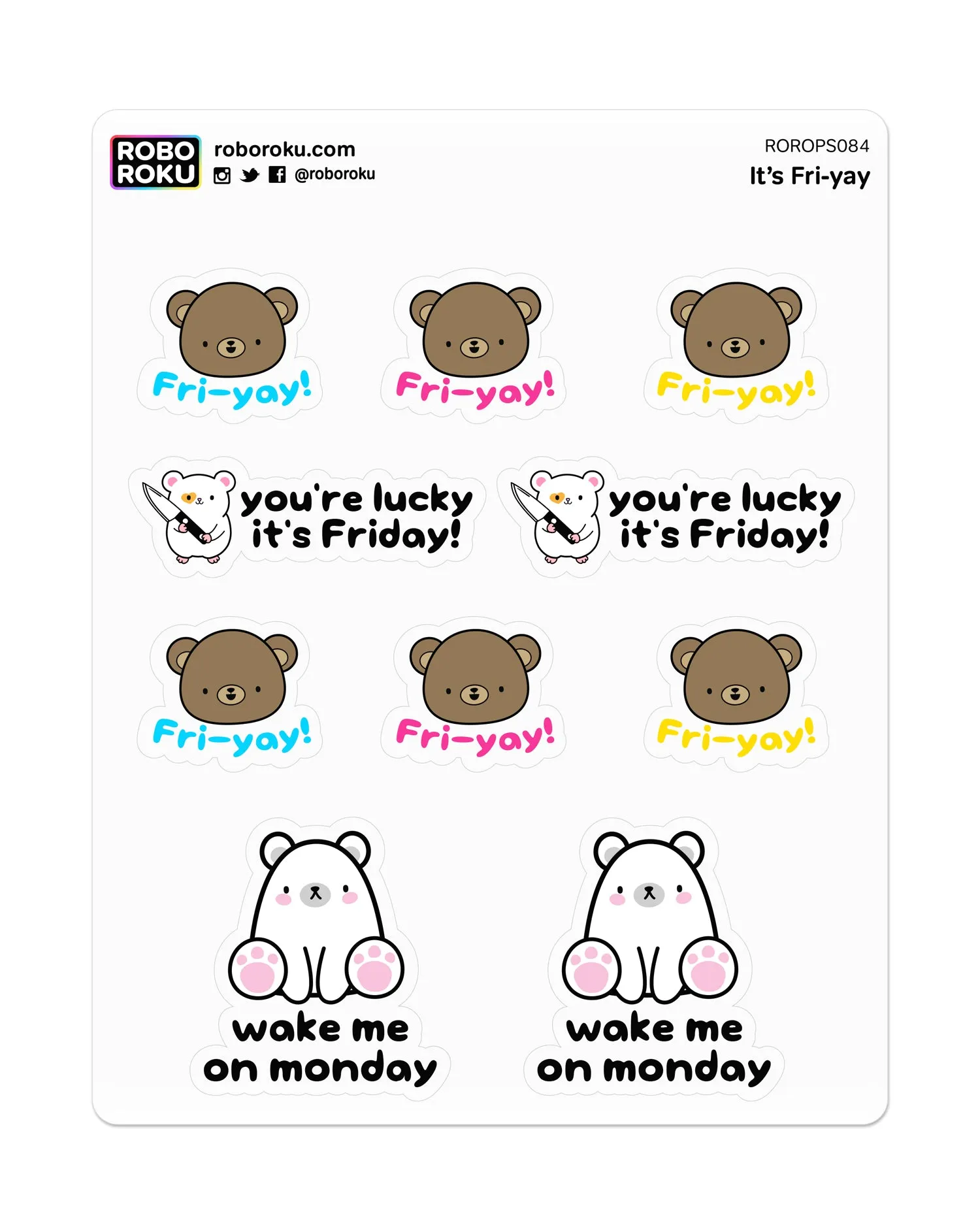 It's Fri-yay - Planner Stickers