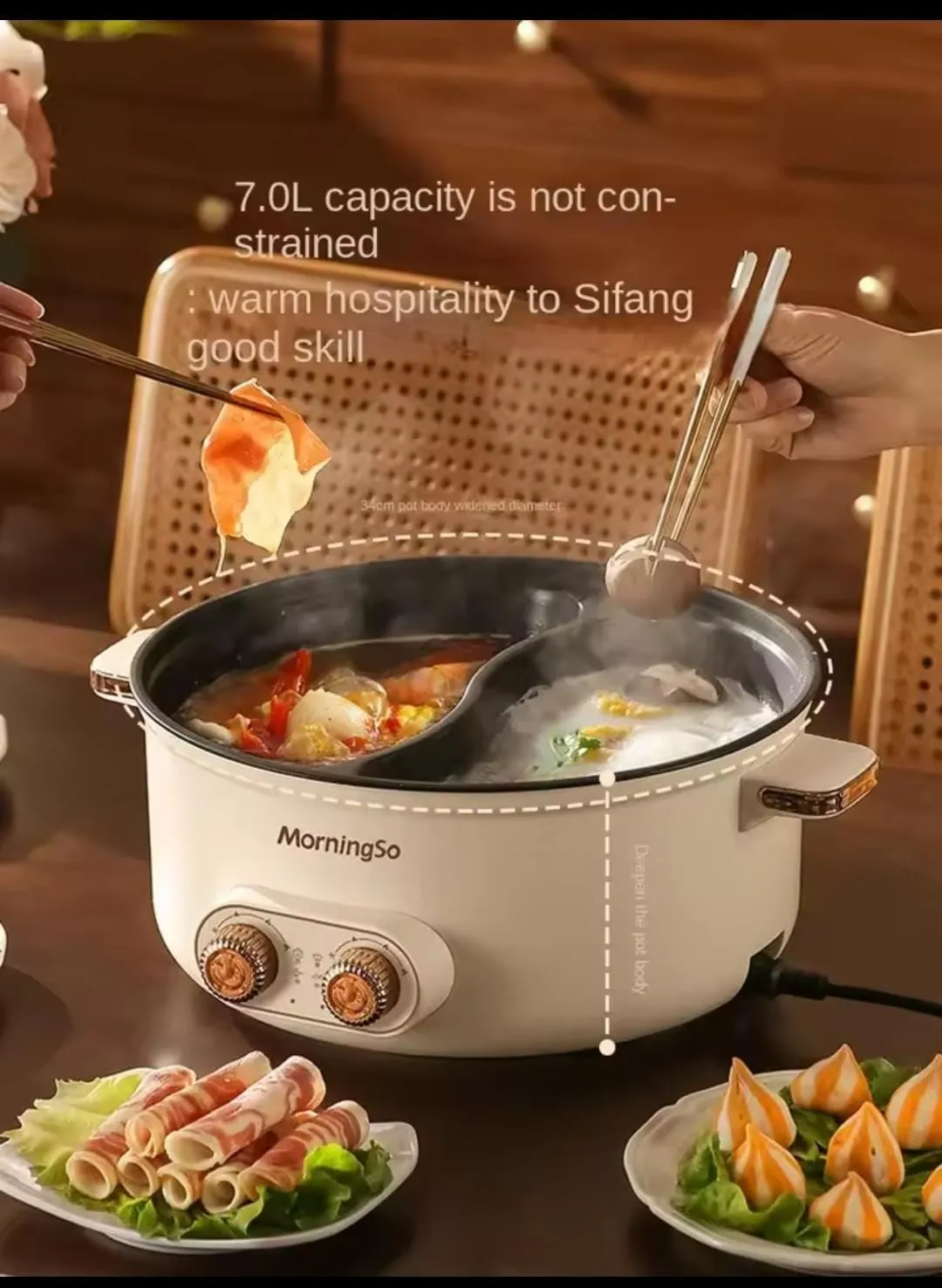 Multi Functional Electric Dormitory Capacity Electric Pot