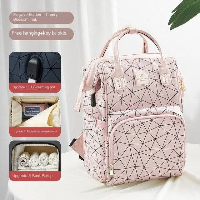 Multi Functional Mummy Bag With USB