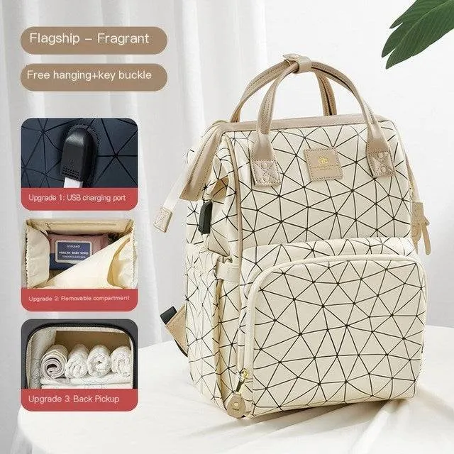 Multi Functional Mummy Bag With USB