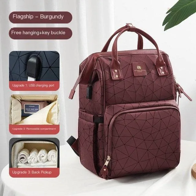 Multi Functional Mummy Bag With USB