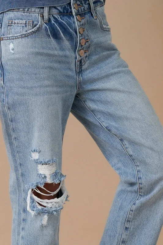 Rolled Up Boyfriend Jeans - Online Exclusive