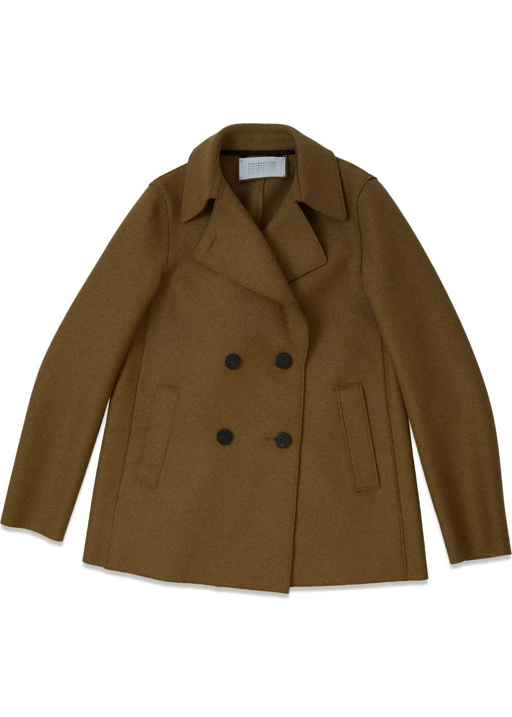 Women peacoat pressed wool - Shortbread